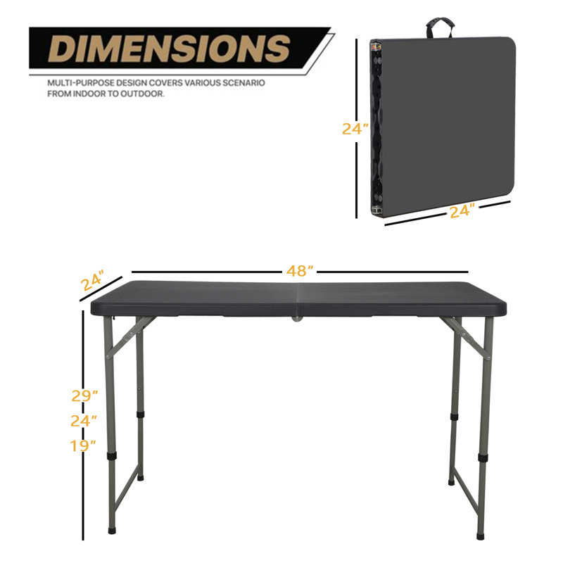 Table pliante portative 48 po