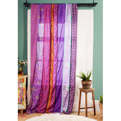 Caua Polyester Blend Sheer Curtain Single Panel