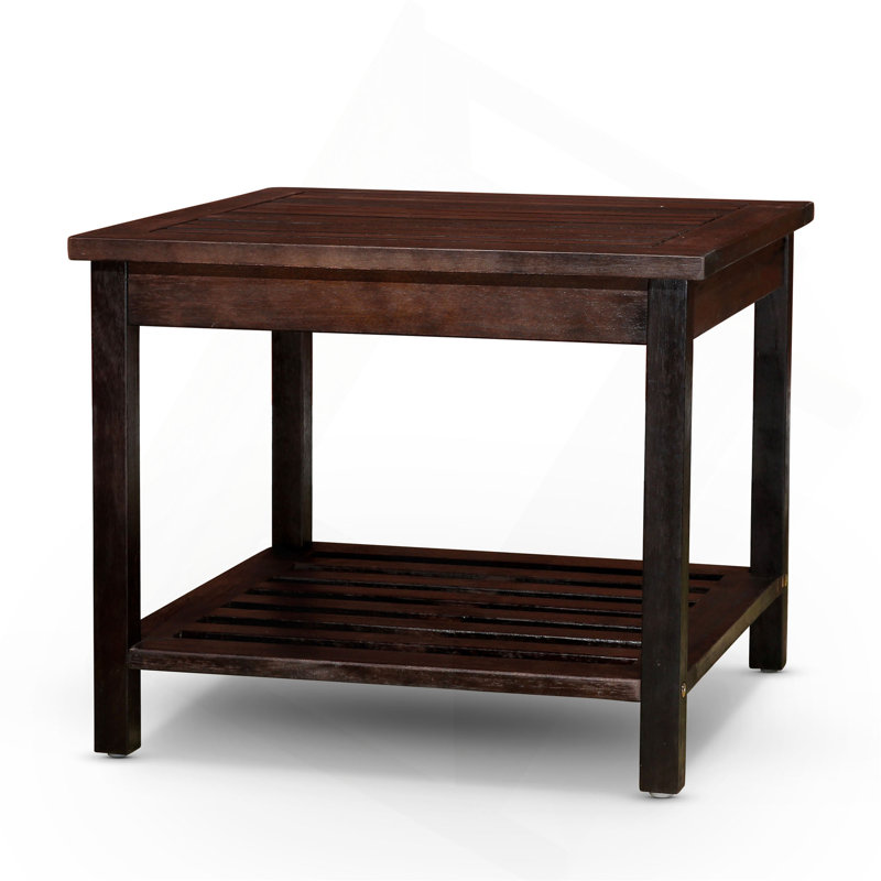 Longs Peak Eucalyptus 2-Shelf Side Table