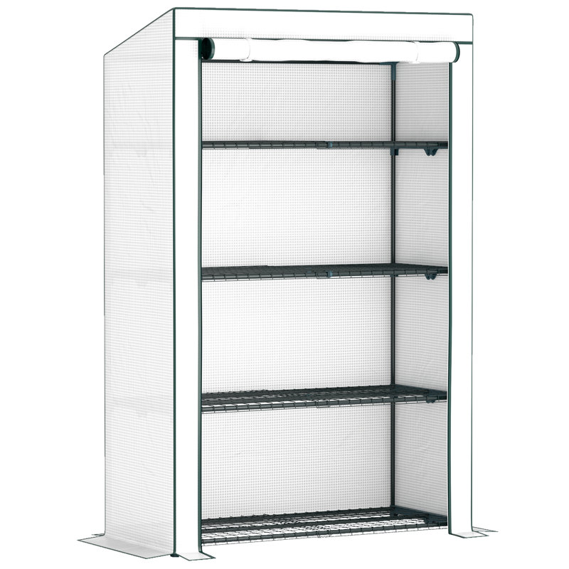 Viren Four-Tier Mini Greenhouse With UV Resistant Cover And Steel Frame