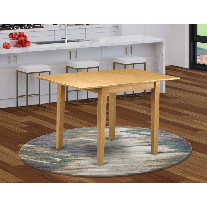 Norden Dining Table - a Rectangle Wooden Table Top with Dropleaf & Stylish Legs, Oak, Oak, Oak