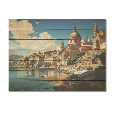 Capri Italy Landscape Coastal Dream IV - Italy Landscape On Wood Print