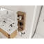 Tablettes flottantes modernes, support de rangement mural pour salle de bain 12 po, conception à fixation flottante-1122154151