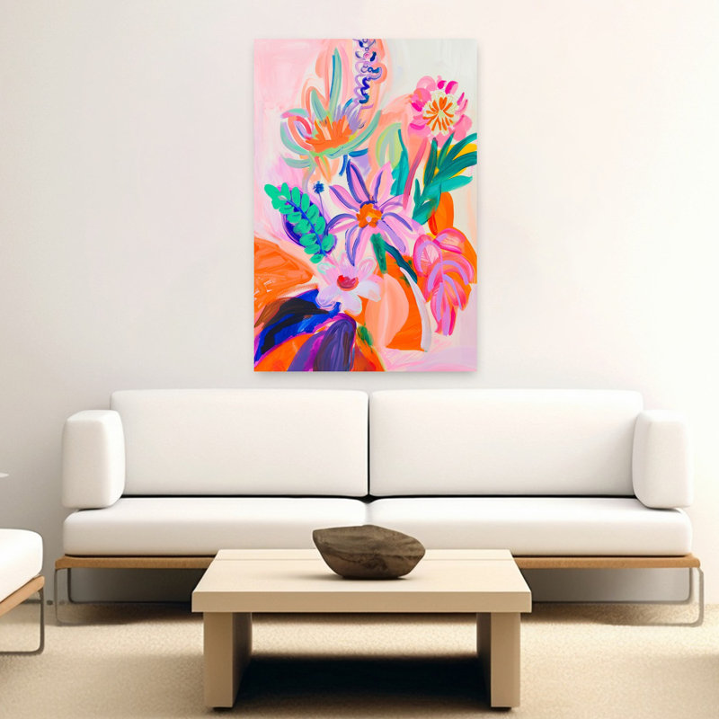 Art contemporain, art contemporain abstrait, H 60 po x l 40 po