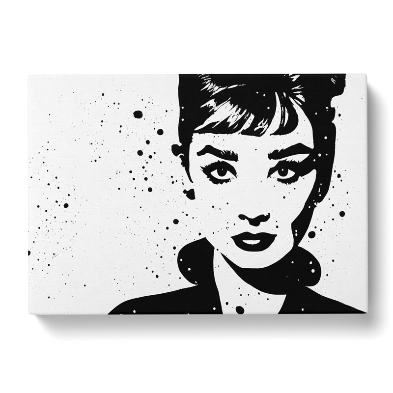 Audrey Hepburn Monochrome Vol.2 - Wrapped Canvas, 35cm H x 50cm W x 3cm D