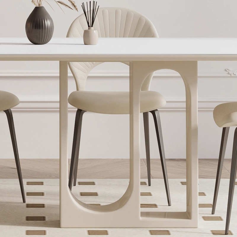 Table de salle à manger French French, H 29,92 po x L 55,12 po x l 31,5 po