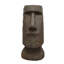 Statue de tête de l'île de Pâques de 35,6 po de hauteur - décoration emblématique Moai pour la cour de jardin
