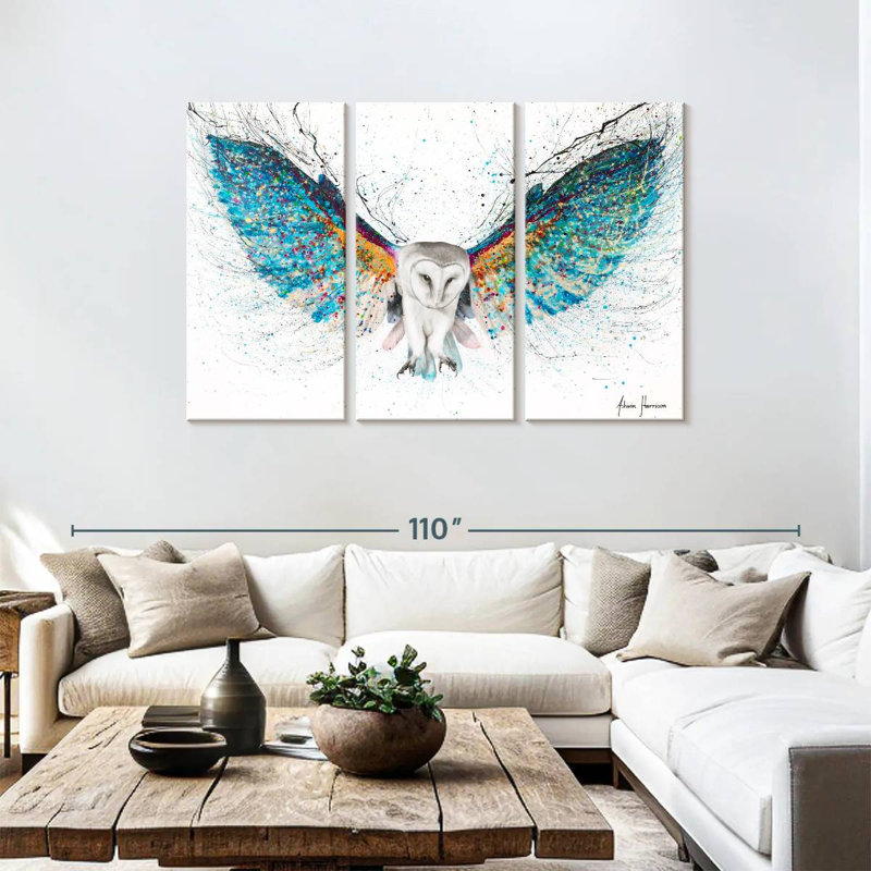 Opulent Night Owl, 48" H x 74" W