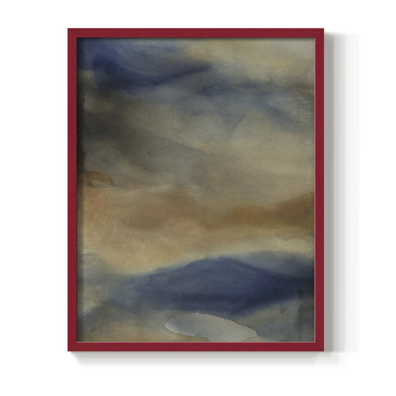 Reflection Framed Print - Solid Wood, Red, 10" H x 8" W