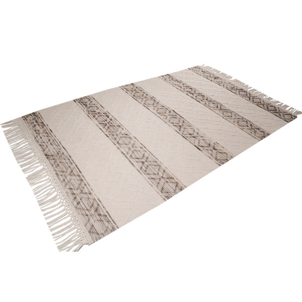 Rug Factory Plus Noor Natural Bohemian/ Hand Knotted/ Handmade/ Looped ...