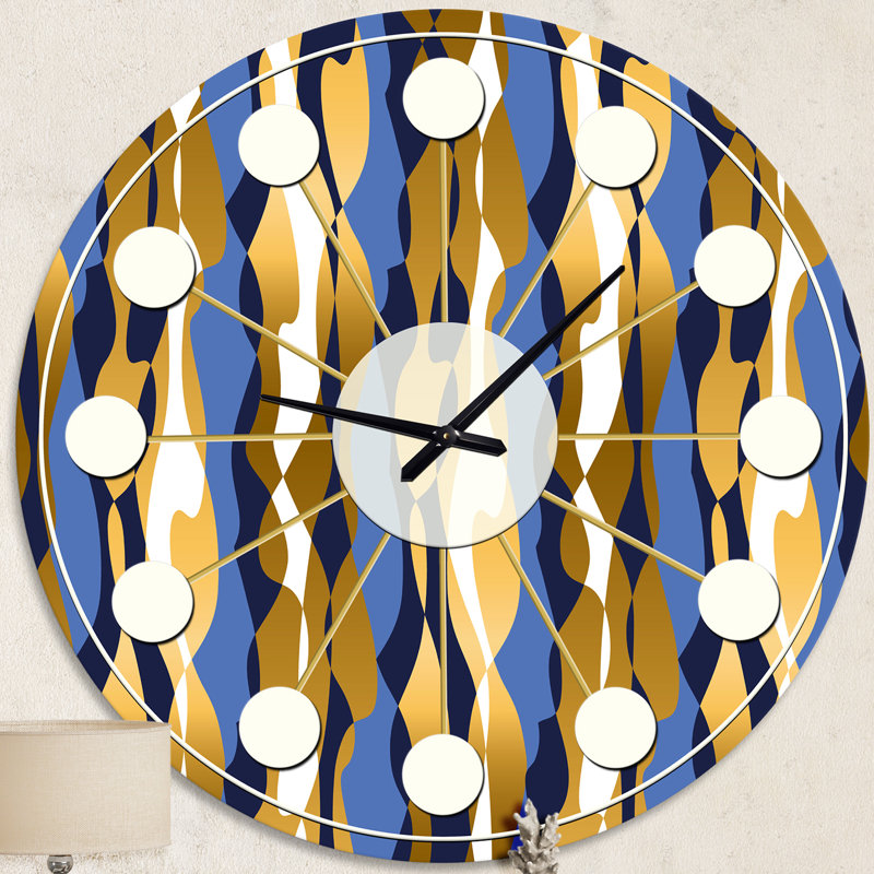 Horloge murale rétro Mid-Century, Moyenne