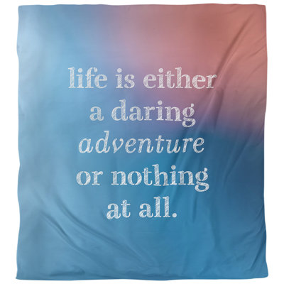 Housse de couette simple Life Adventure Quote