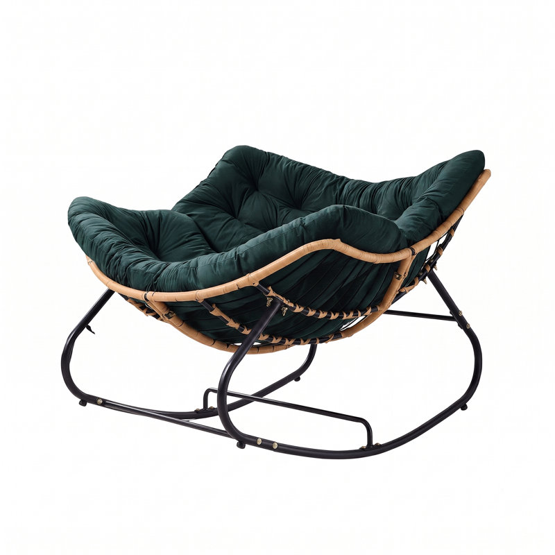 Iron Rocking Chair, Green