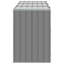 Rangement pour bacs à roulettes Vidaxl 85 po x 31,9 po x 45,3 po gris-110584171