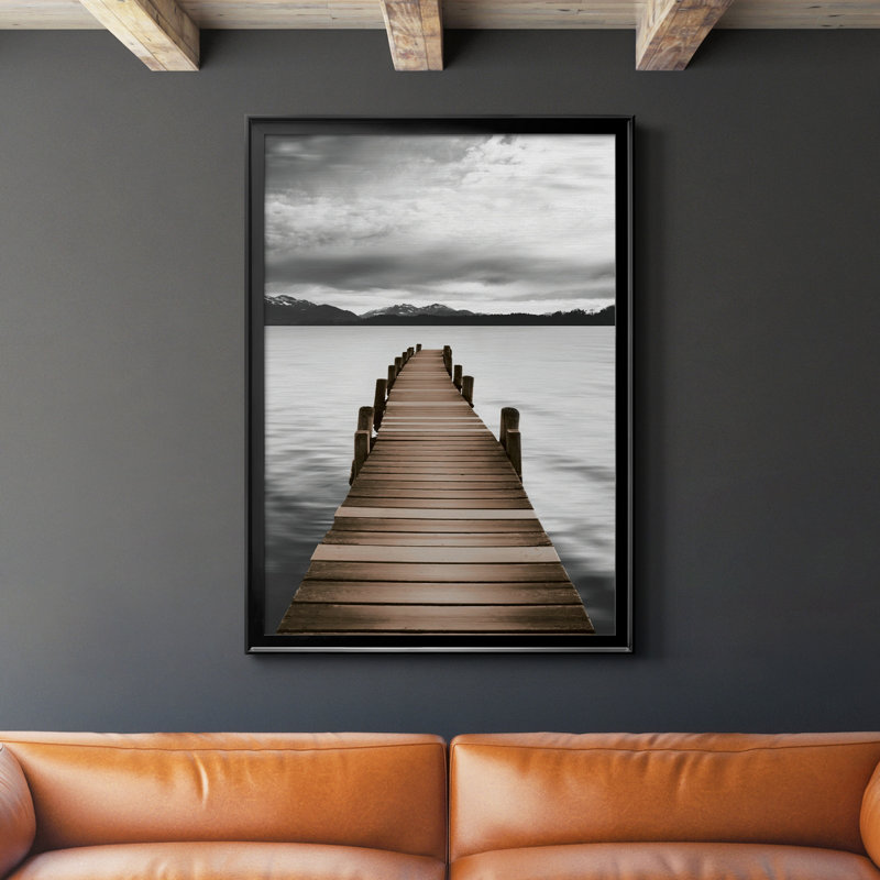 Mountain Jetty - Photographie de cadre photo sur toile, Noir, H 42,5 po x l 30,5 po x P 1 po