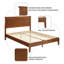 Lit plateforme en bois massif -887528430-887528431