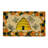 18" X 30" Beige and Orange Coir Bees Outdoor Spring Door Mat