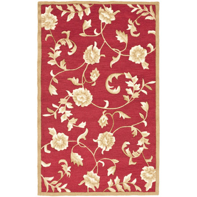 DuraArea Rug Hand Hooked Performance Floral Rug
