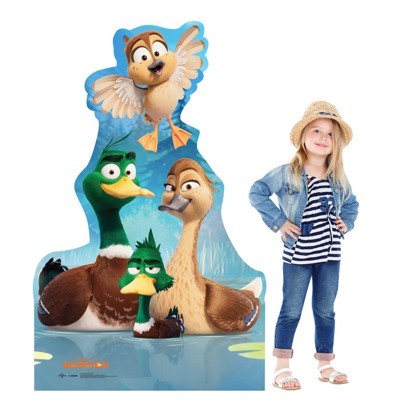 Life-Size Migration Group Cardboard Cutout with Easel