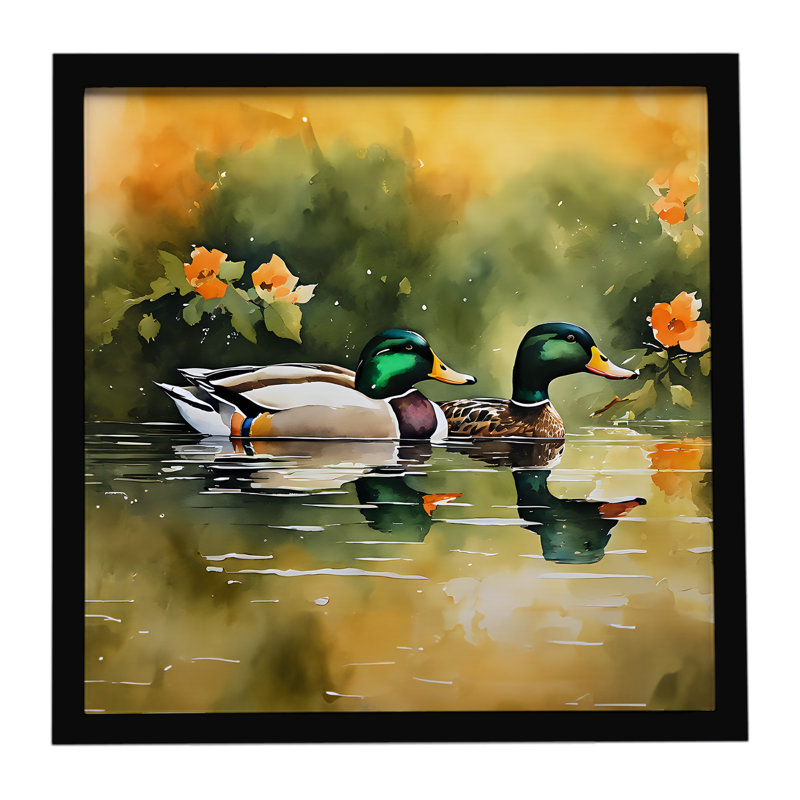 Mallard Framed Metal Print