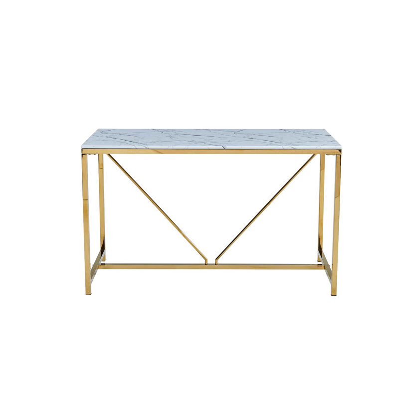 Edmont Counter Height 60" Trestle Dining Table