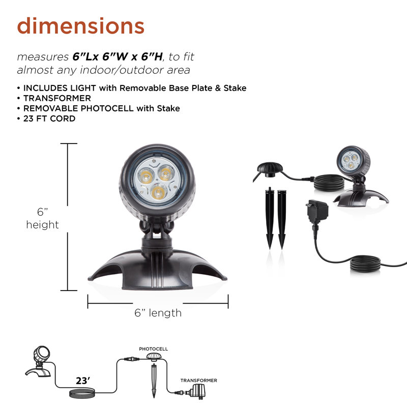 Howse Black Plug-in Integrated LED Spotlight