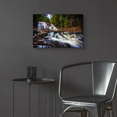 Millwood Pines 'Houston Brook Falls' by Rick Berk Acrylic Glass Wall Art