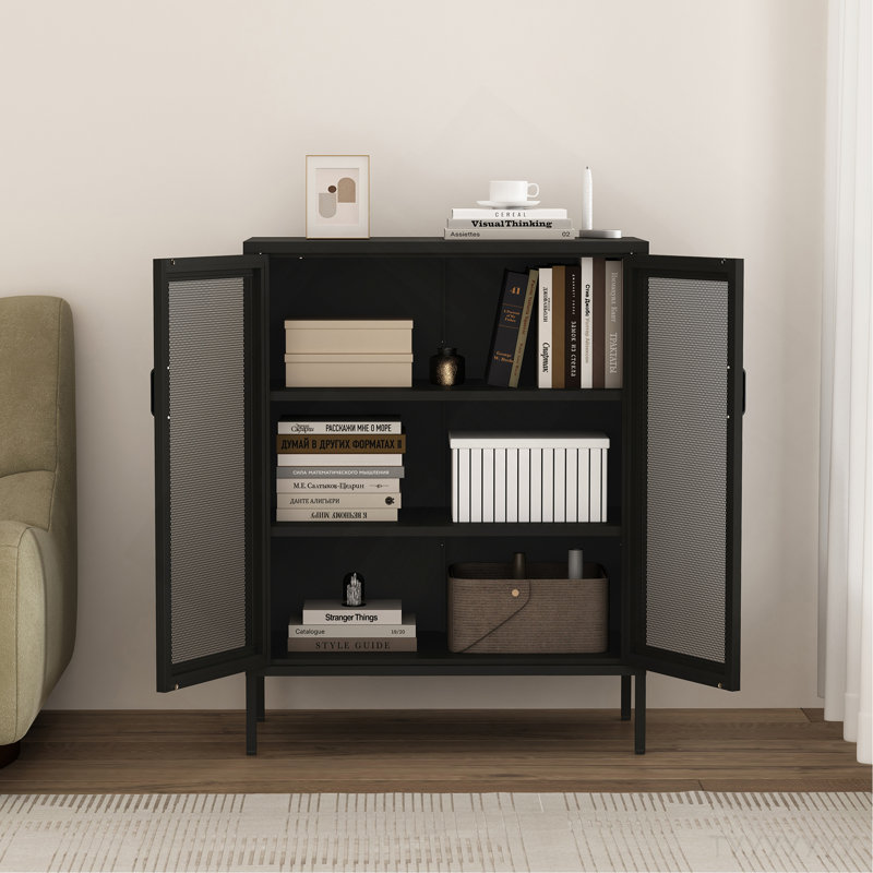 Accent Cabinet In Black, Black