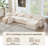 Segal 6 Piece  U Shape Sectional Sofa Soft Chenille Cloud Upholstered 144.5" Oversized Compression Modular, No Assembly Required-127662705