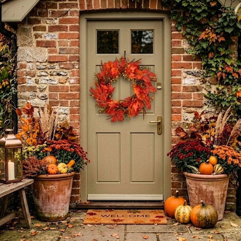 COPPER LEAF - 26" Autumn Wreath 