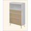 Three Drawer Storage Cabinet, Can Be Used In Dining Room, Kitchen, Bedroom. Solid Wood Frame