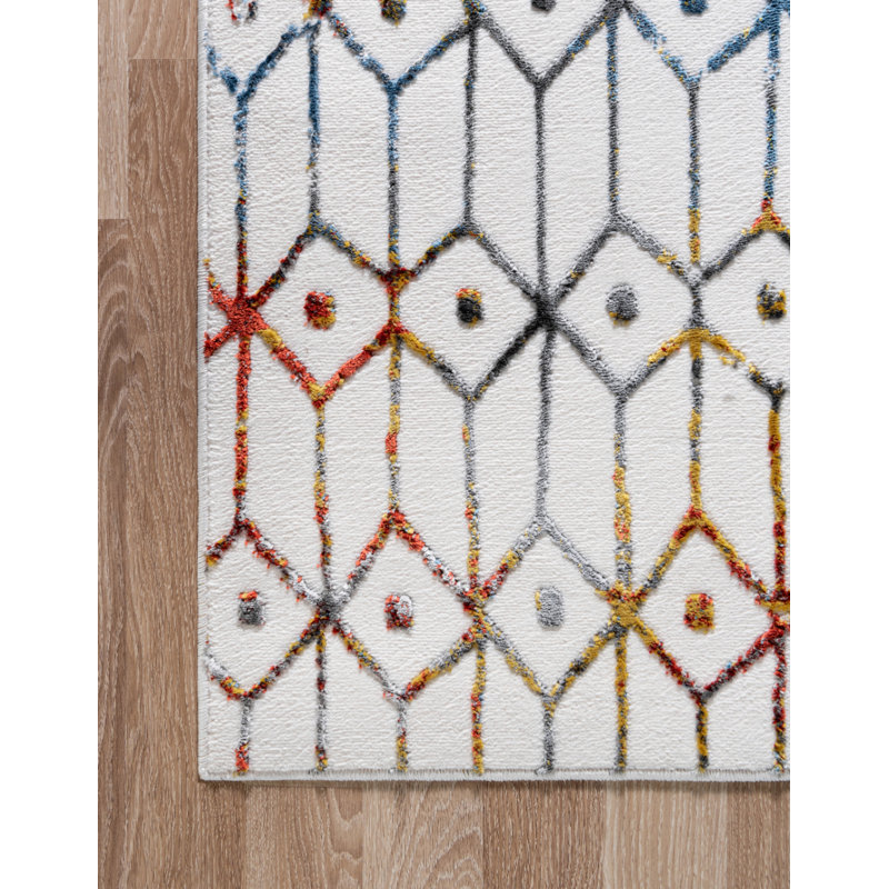 Okemah Geometric Indoor Rug, Runner 3' x 10'