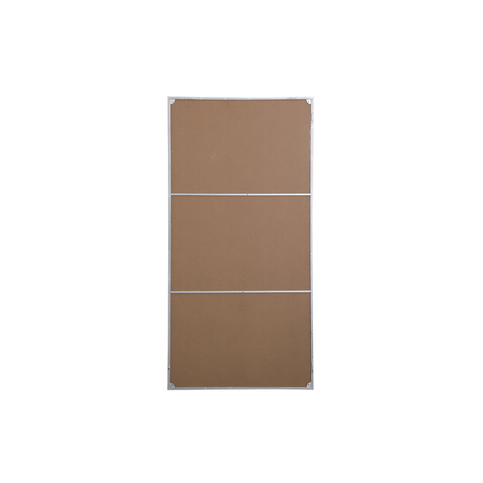 Sabine Metal Rectangle Wall Mirror, 72" x 36", Silver