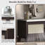 Banc de rangement Velluto Bohemian avec portes en rotin et sièges rembourrés-118666552
