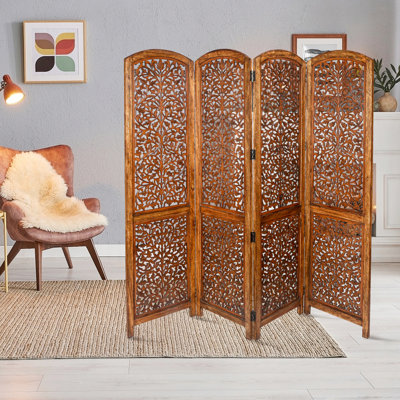 Birchanger 183Cm W x 177Cm H 4 - Panel Room Divider