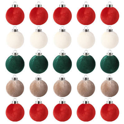 25 Pack Shatterproof Christmas Ball Ornaments