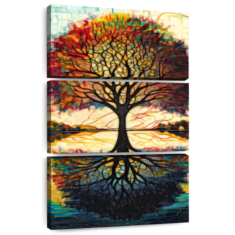 Arbre terrestre Harnek avec branches au paradis, H 38 po x l 24 po