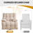 Oversized Swivel Electric Recliner Chair - Plush Chenille Fabric & Power Reclining for Ultimate Comfort-1206097063