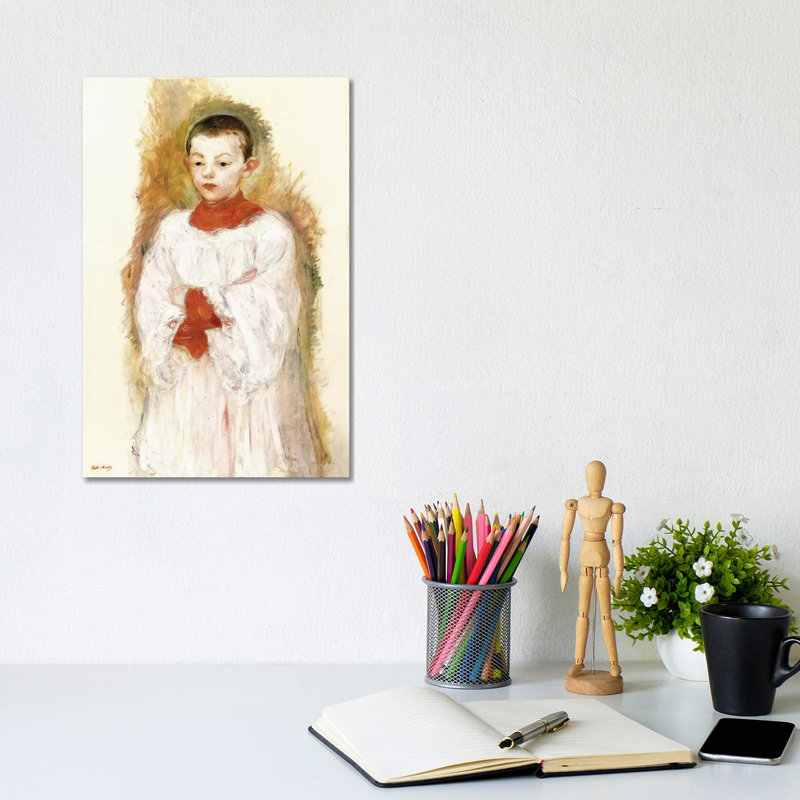 Choirboy (Enfant De Choeur), 1894 by Berthe Morisot - Wrapped Canvas Painting, 30.48cm H x 20.32cm W x 1.91cm D