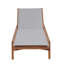 Chaise longue de patio en bois d'acacia avec dossier réglable Demery-114247866