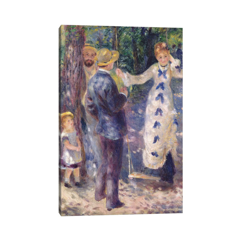 The Swing, 1876 by Pierre-Auguste Renoir - Painting on Canvas, Wrapped Canvas, 101.6cm H x 66.04cm W x 3.81cm D