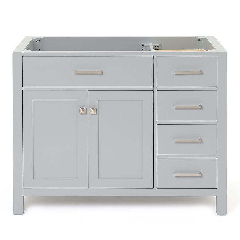 Base de meuble-lavabo simple Petrel, Gris