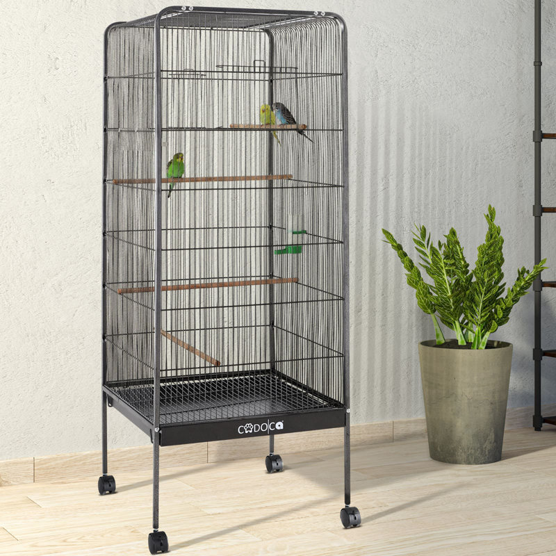 Chilton 146cm Aluminum Flat Top Flight Cage with Wheels