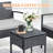 Ivancea 2 - Person Wicker Patio Dining Set with Square Table , Cushions Included-1457826149