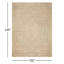 Tapis oriental tissé à la main à motif océanique / ivoire Jacarra-168472671