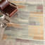 Tapis abstrait bleu / orange Lollie-16769992