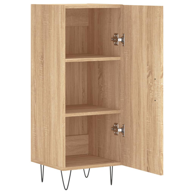 Hysham Metal 1 - Door Rectangle Accent Cabinet, Sonoma Oak