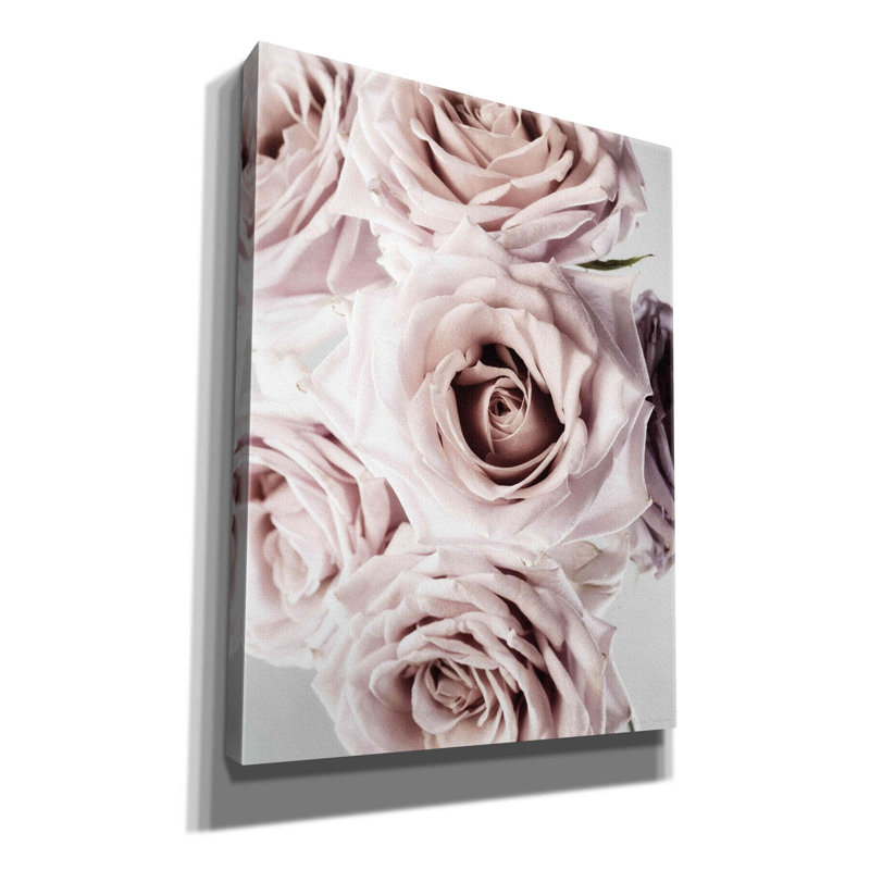 «Dusty Rose Cluster» sur toile par Elise Catterall, H 16 po x l 12 po x P 0,75 po