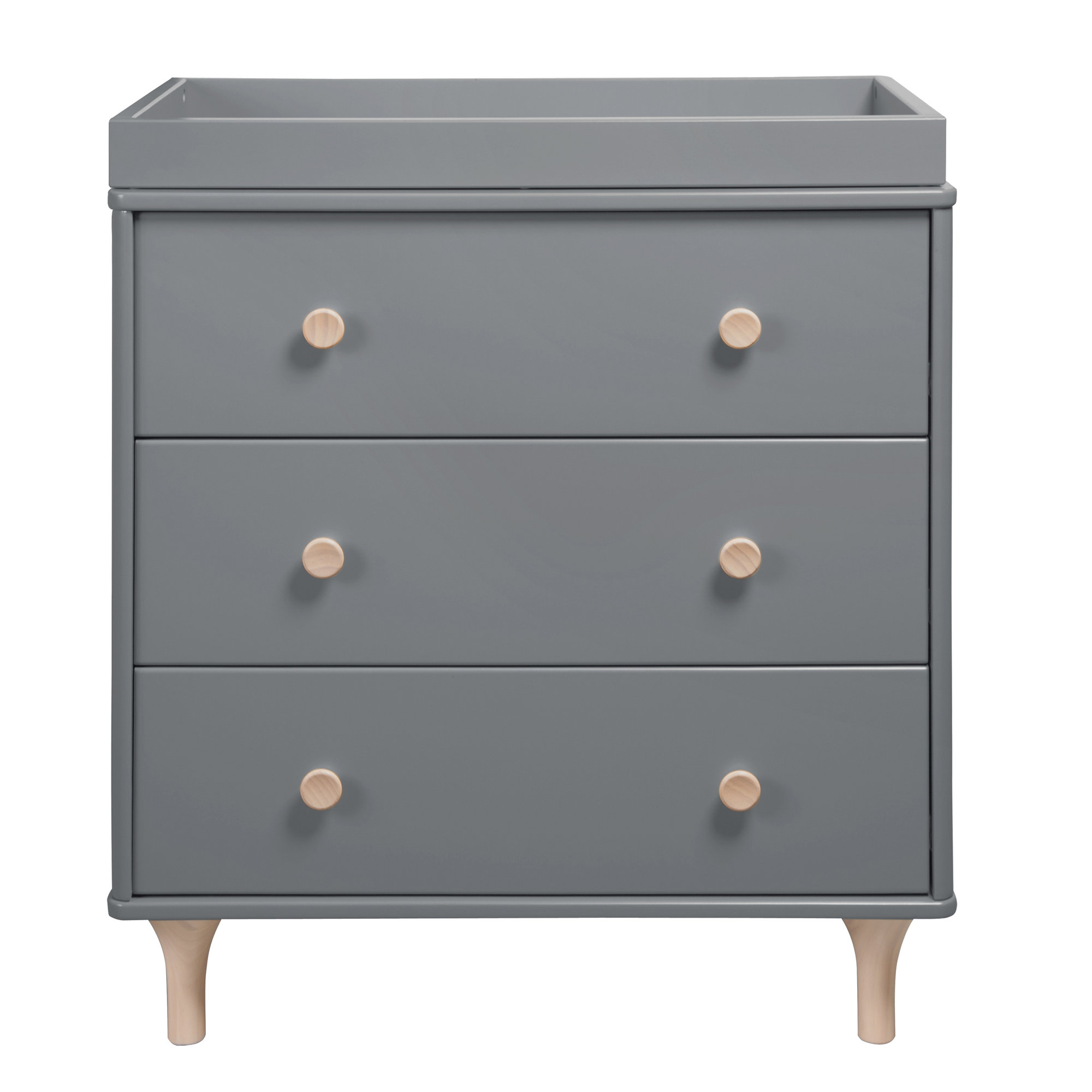 Lolly Convertible Standard Crib Nursery Furniture Set, Gray