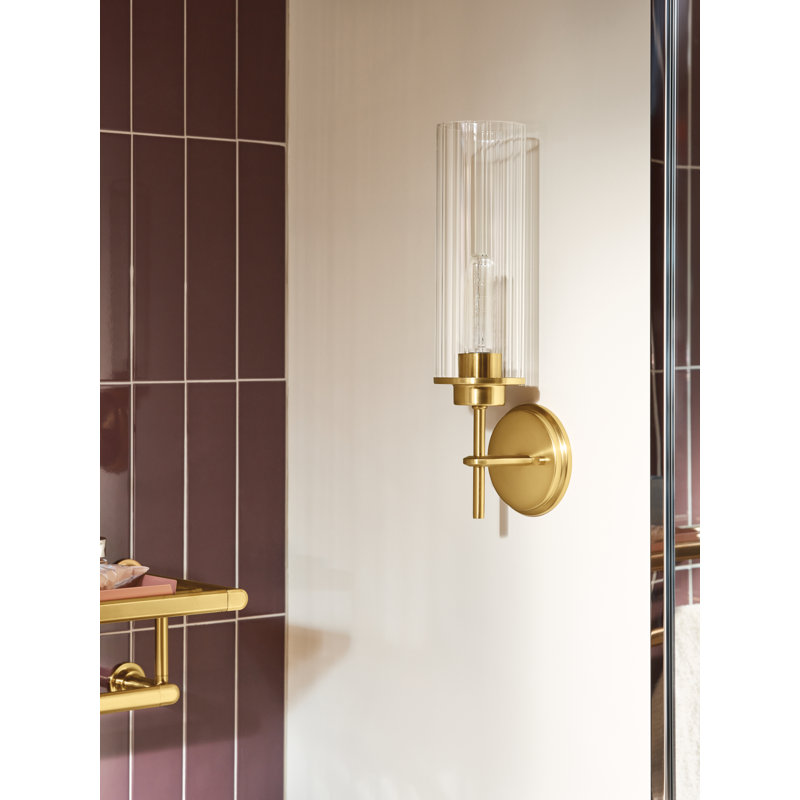 Moen Greenfield One-Globe Bath Vanity Light, Matte Black